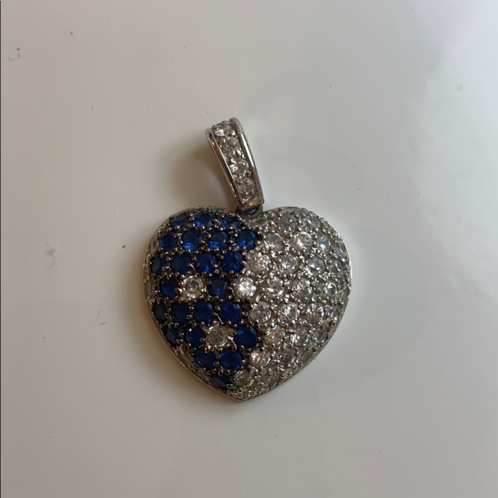 Silver heart pendant